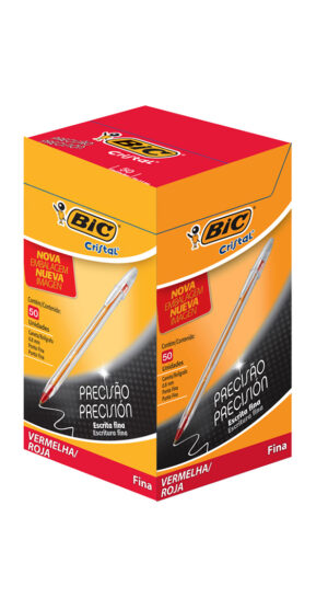 Birome Bic Cristal Fina Roja