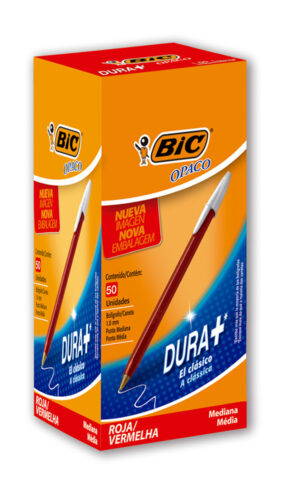 Birome Bic Opaca Roja