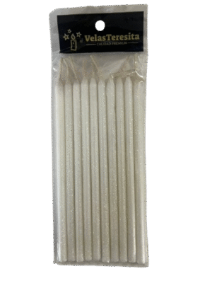 Vela Larga Blanca Brillante