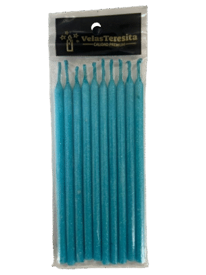 Vela Larga Celeste Brillante