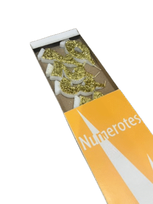 Vela Numerote Dorada