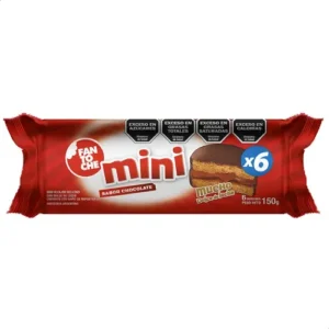 Mini Alfajor Tubo Fantoche Negro x6