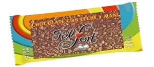 CHOC. LECHE Y MANI 10 X 75 GRS
