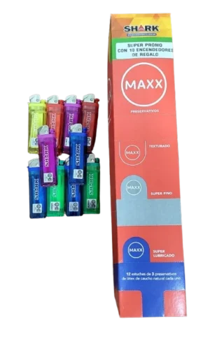 Maxx Mixto x12 + 5un Encendedor Shark