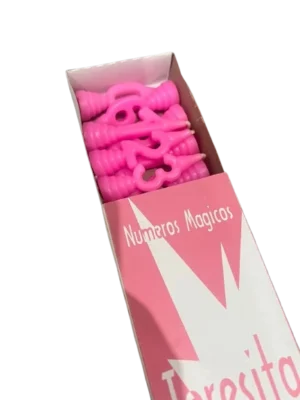 velas numerito x20 rosa