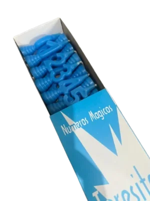 velas numerito x20 celeste