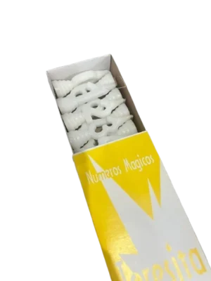 velas numerito x20 blanca
