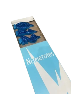 velas numerote x 10 Azul