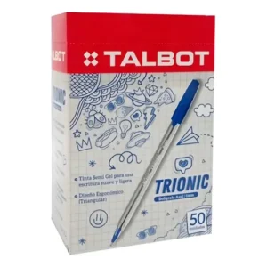 Bolígrafo Talbot Tríonic Azúl  1mm X50