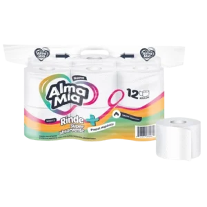 Papel higienico 50mts Alma Mia x12