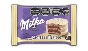 Alfajor Milka Triple Mousse BLANCO 55GR x36