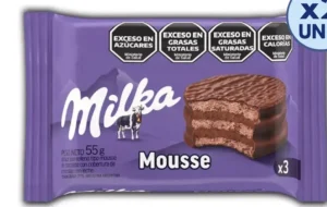 Alfajor Milka Triple Mousse NEGRO 55GR x36