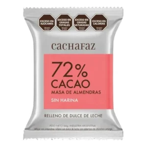 Alfajor Cachafaz 72% CACAO 64GR x12